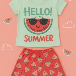 Conjunto Infantil Feminino - Melancia