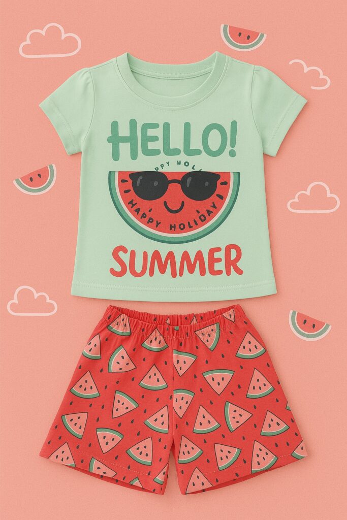 Conjunto Infantil Feminino - Melancia