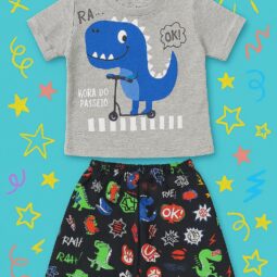 Conjunto Infantil Masculino Dinossauro